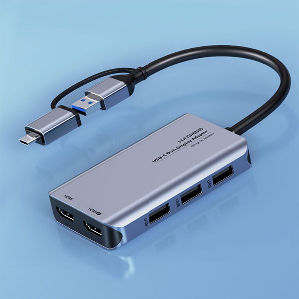 하기비스 UC0224 USB to 듀얼 HDMI 도킹스테이션 Hagibis UC0224 USB C/USB 3.0 to Dual Display docking station