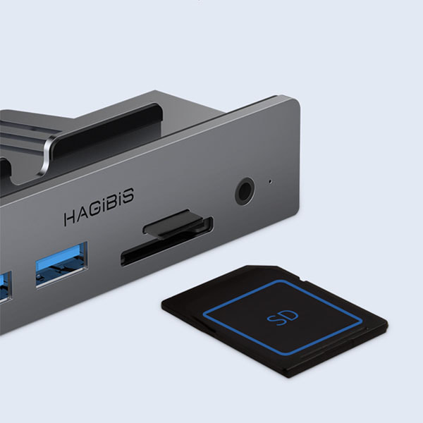 하기비스 H61 클립디자인 Type-C 허브  Hagibis Type-C Hub USB 3.0 Clamp Design