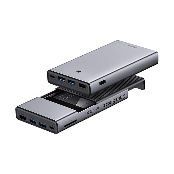 하기비스 MC30 USB-C 허브 (2.5&quot;하드 드라이브 인클로저 포함), 2-in-1 Type-C 도킹스테이션 Hagibis MC30 USB-C Hub with Hard Drive Enclosure